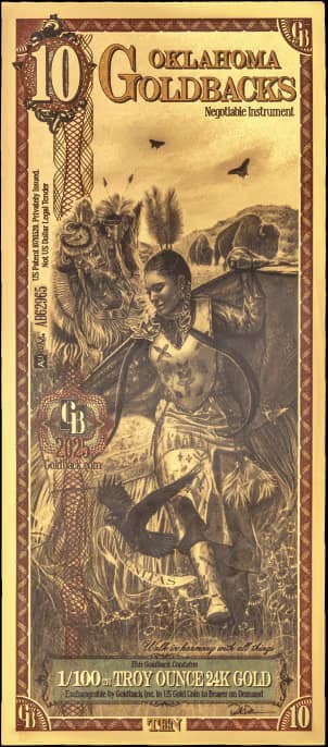 10 Oklahoma Goldback