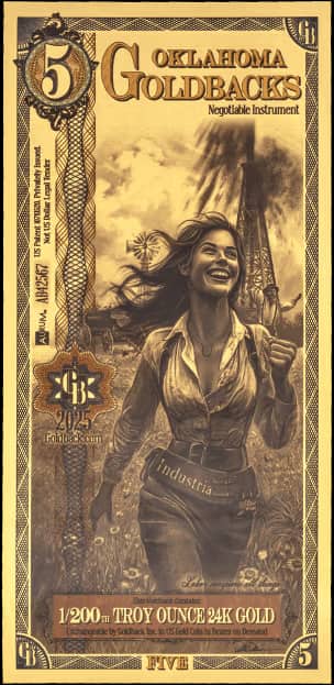 5 Oklahoma Goldback
